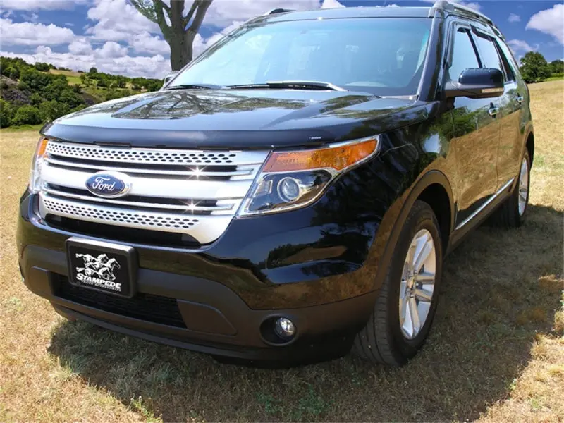 Stampede Vigilante Premium Hood Protector – Smoke Finish For 2011–2015 Ford Explorer (Excludes Sport Trim) 1