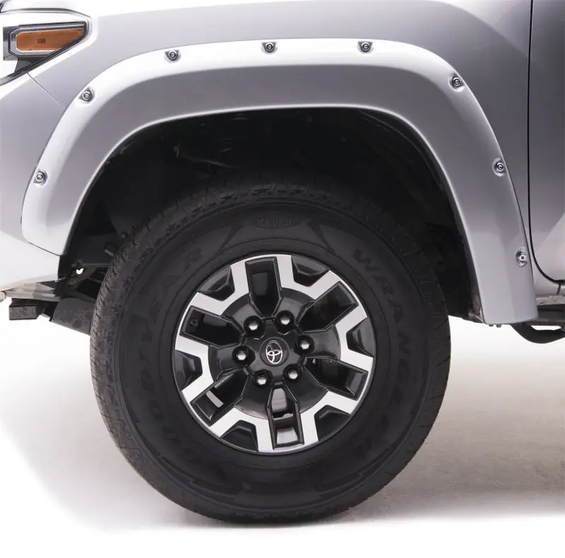 Egr 16+ Toyota Tacoma W/Mudflap Bolt-On Look Color Match Fender Flares - Set - Silver Sky 1