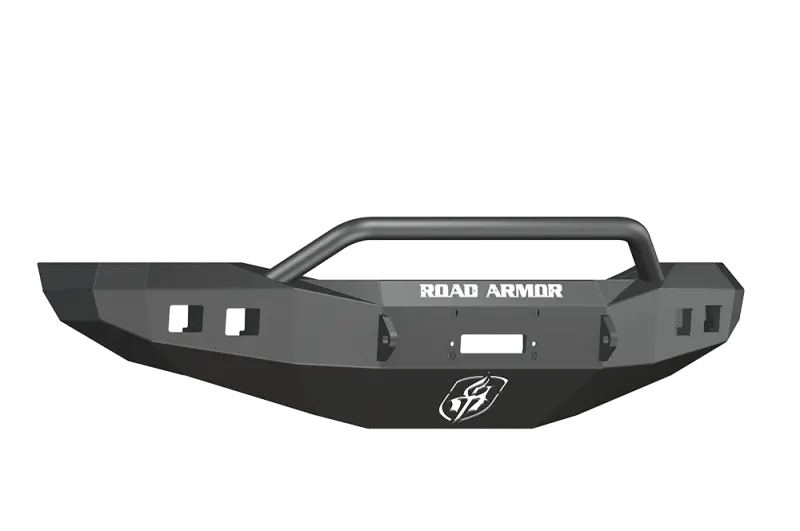 Road Armor Stealth Front Winch Bumper With Pre-Runner Guard – Textured Black, Fits 2006–2009 Dodge Ram 2500 1
