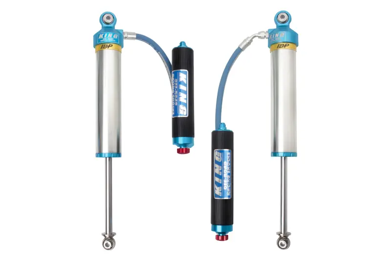 King 3.0" Remote-Reservoir Rear Bypass Shocks – Adjustable, For 2019+ Chevy Silverado Trail Boss 1