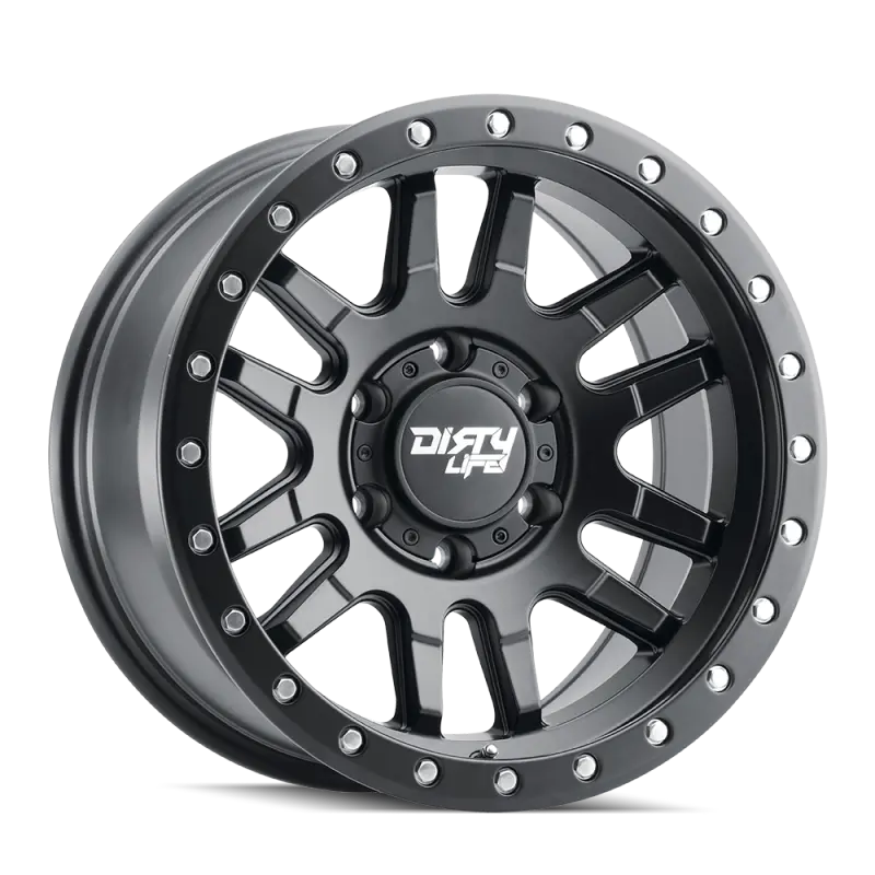 Dirty Life Canyon Pro Beadlock Wheel – 17X9 Inch, 5X127 Bolt Pattern, -38Mm Offset, 71.5Mm Hub Bore, Matte Black Finish 1