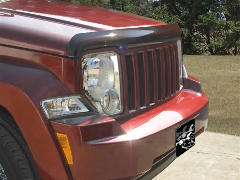 Stampede Vigilante Hood Protector For 2008–2014 Jeep Liberty – Smoke Finish 1