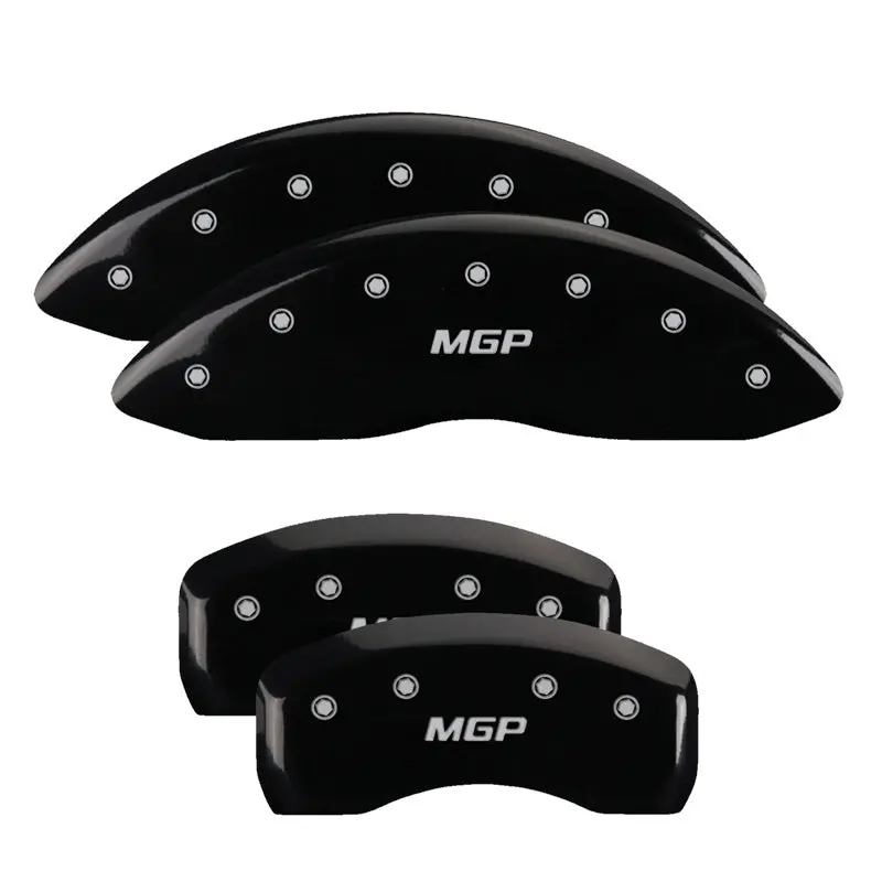 Mgp Engraved Caliper Covers – Front & Rear – Black Finish With Silver Character Accent 1