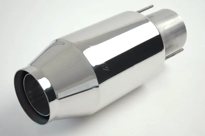 Gibson Marine Bullet Muffler Pair – Transom-Mounted, 4" Inlet, 11" Length, Stainless Steel 1