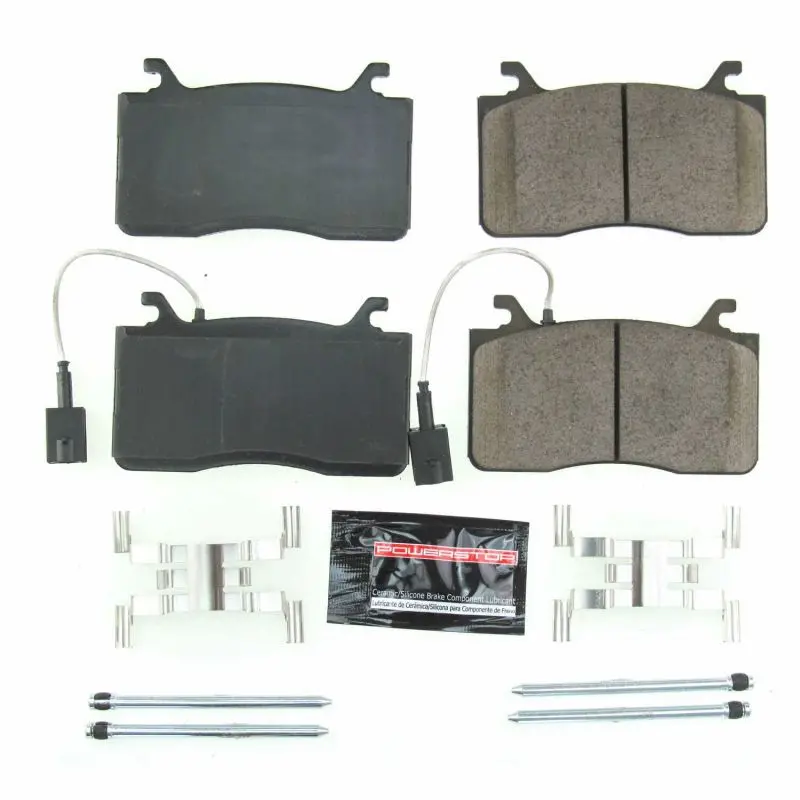 Power Stop Z23 Evolution Sport Brake Pads For 2017–2018 Alfa Romeo Giulia – Front Set With Hardware 1