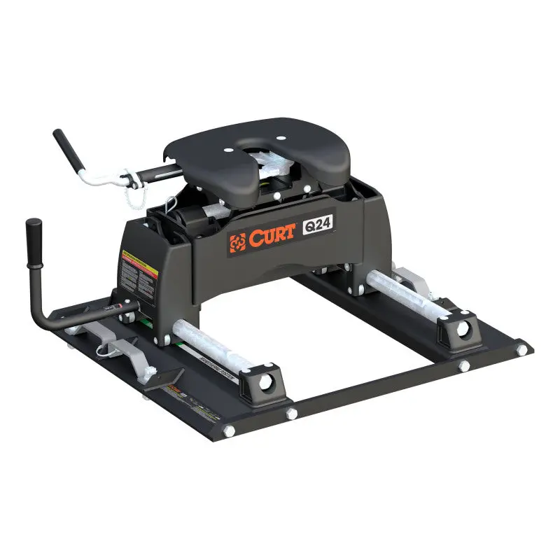 Curt Q24 Fifth-Wheel Hitch With Integrated Ford Puck System And Roller Design 1